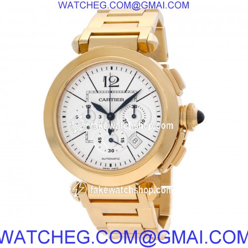 Cartier W30201H9 Pasha 42mm Automatic Male 18k yellow gold 3
