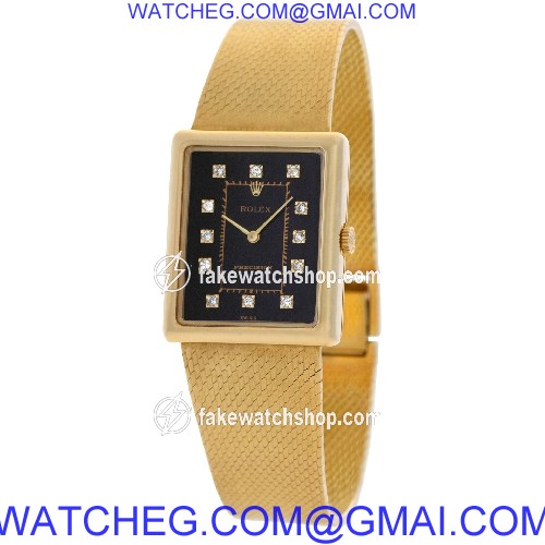 Rolex 4105 Precision Manual Unisex 18k yellow gold 3