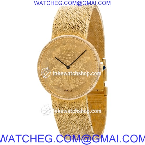 Corum 8890 $20 Coin Quartz Male 18k yellow gold 3