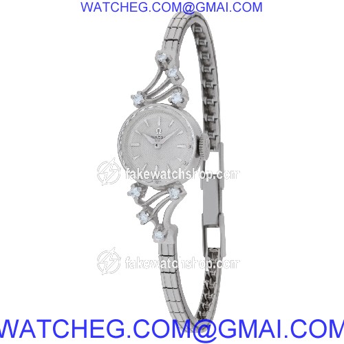 Omega A7575 Cocktail Manual Female 18k White Gold 3