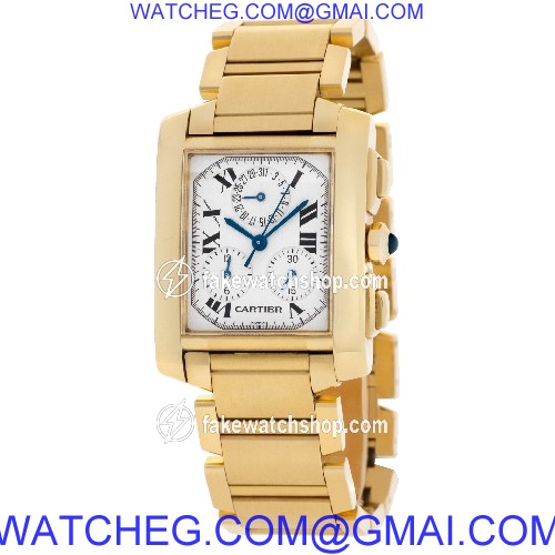 Cartier W50005R2 Tank Francaise Quartz Male 18k yellow gold 3