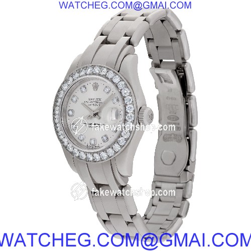 Rolex 80299 Pearlmaster Automatic Female 18k White Gold 3