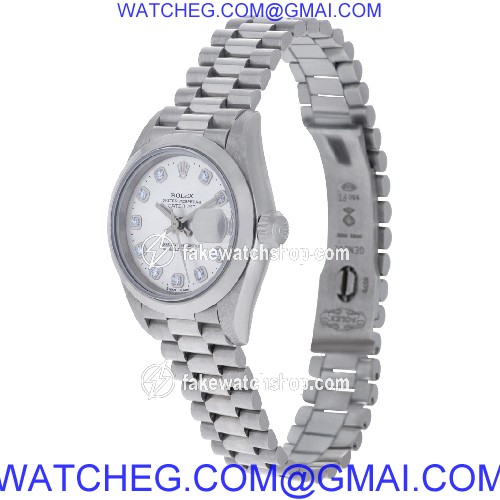 Rolex 69166 Datejust Automatic Female Platinum 3