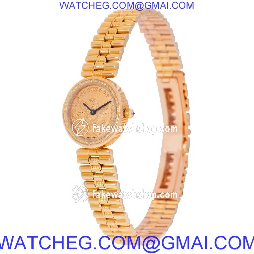Corum 1852 $2.50 gold coin Quartz Female 18k yellow gold 3