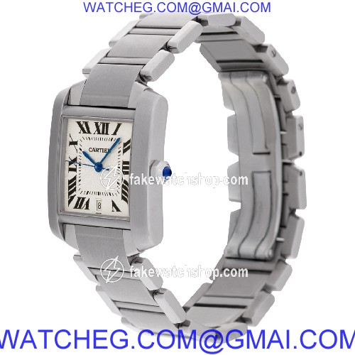 Cartier W51002Q3 Tank Francaise Automatic Unisex Stainless Steel 3