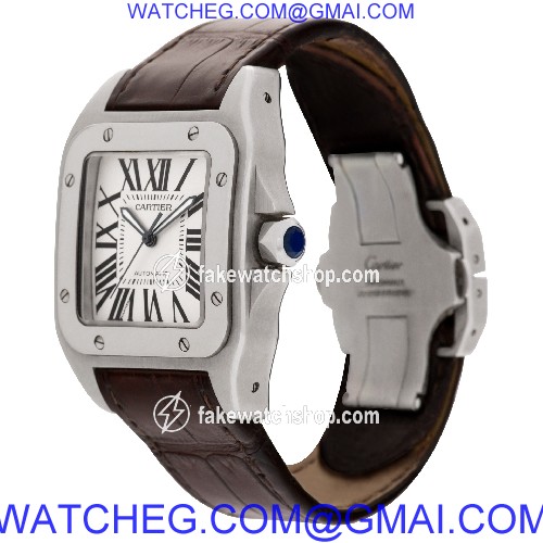 Cartier W20073X8/2656 Santos 100 Automatic Male Stainless Steel 3