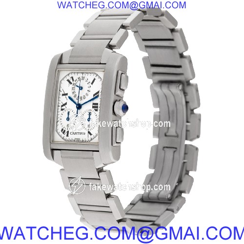 Cartier w51001q3 Tank Francaise Quartz Unisex Stainless Steel 3