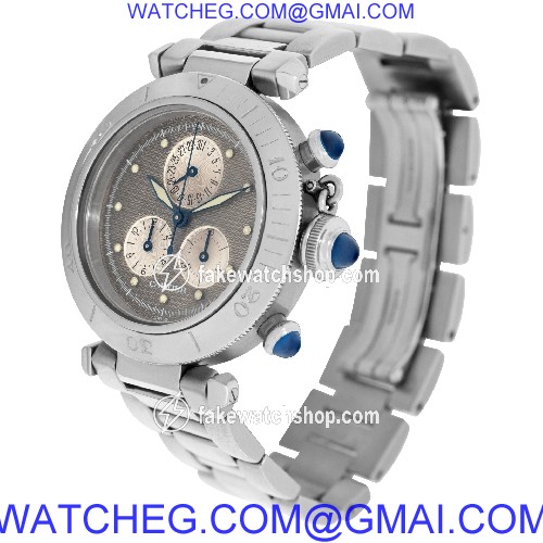 Cartier 1352 1 Pasha 35 Quartz Unisex Stainless Steel 3