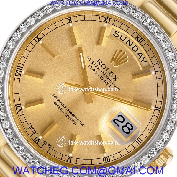 Rolex 18238 Day-Date Automatic Male 18k White Gold 3