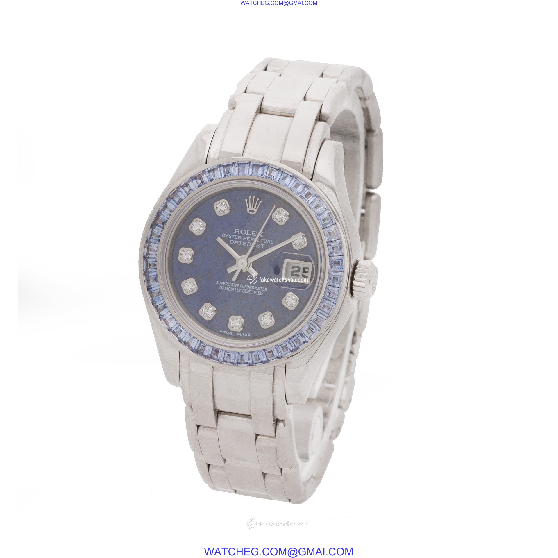 Rolex 80309 Pearlmaster Automatic Female 18k White Gold 3