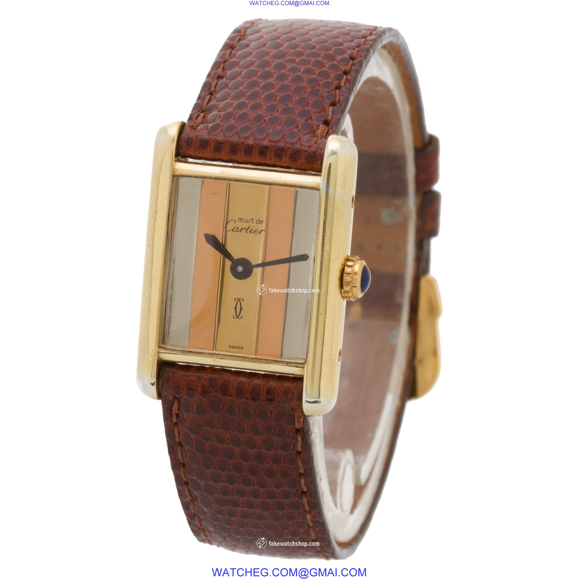 Cartier 3146110 Tank Manual Female Vermeil 3