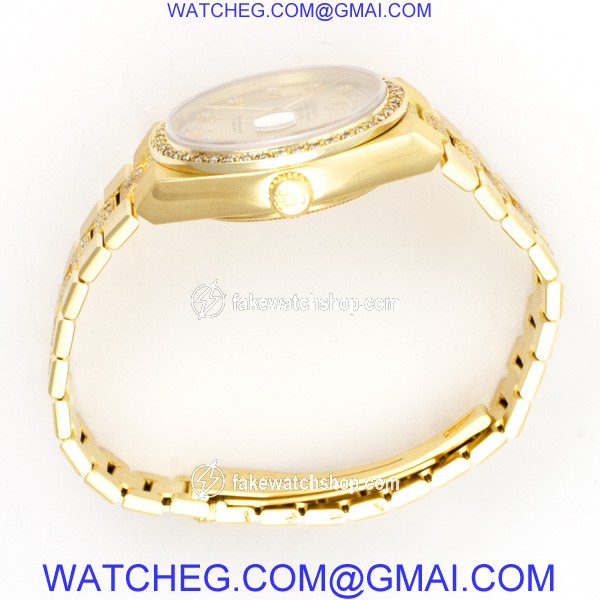 Rolex 19018 Oysterquartz Day Date Quartz Male 18k yellow gold 3