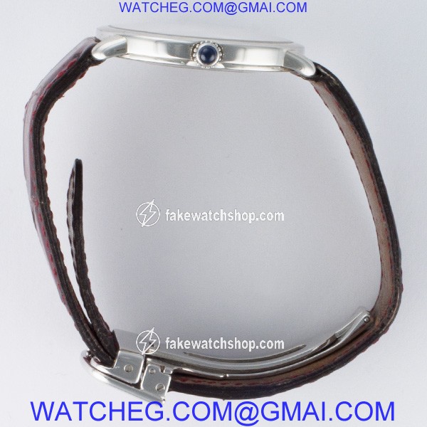 Cartier 2452 b Ronde Solo Manual Male Platinum 3