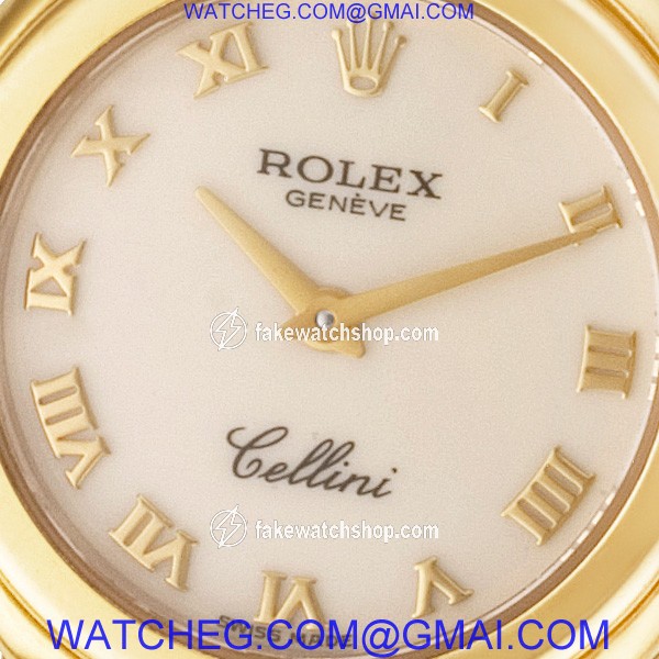 Rolex 6621 Cellini Quartz Female 18k yellow gold 3