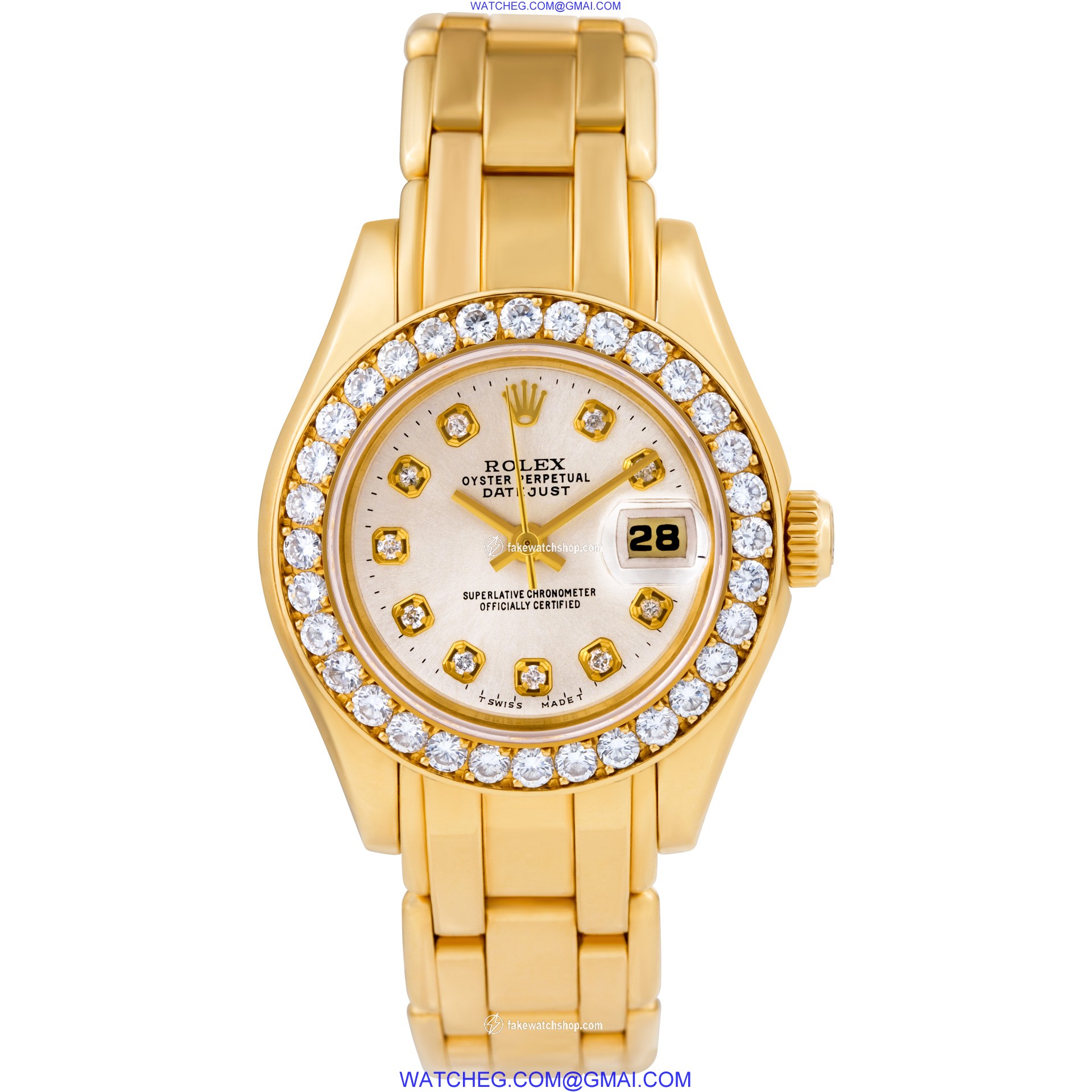 Rolex 69298 Pearlmaster Automatic Female 18k yellow gold 3