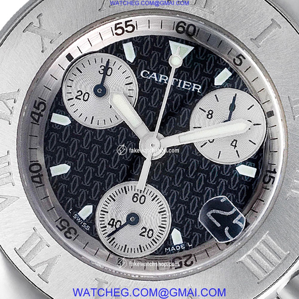 Cartier w10172t2 Chronoscaph Quartz Male Stainless Steel 3
