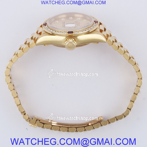 Rolex 69068 Datejust Automatic Female 18k Yellow Gold 3