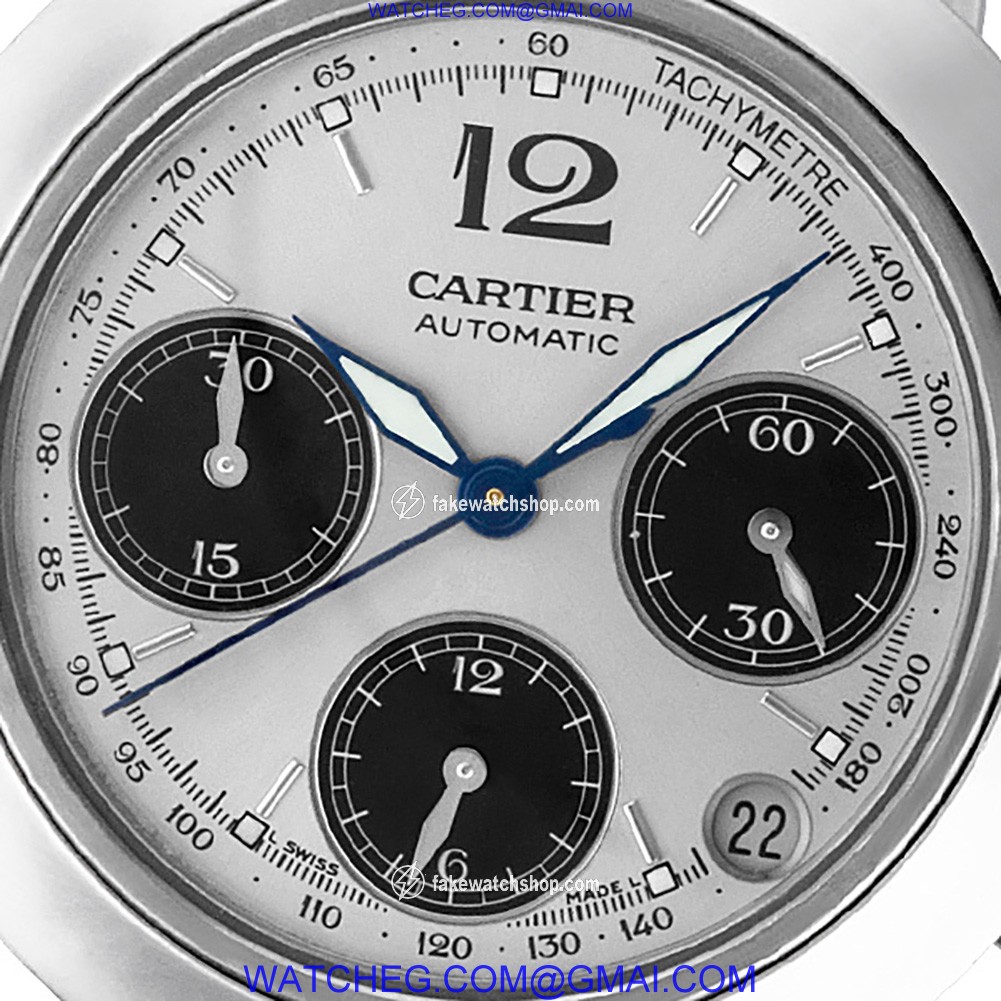 Cartier W31048M7 Pasha Automatic Unisex Stainless Steel 3