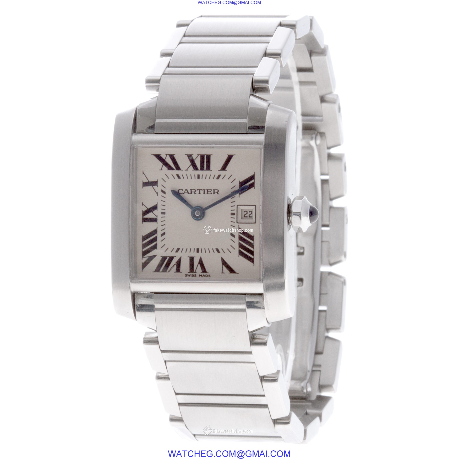 Cartier W51011Q3 Tank Francaise Quartz Unisex Stainless Steel 3