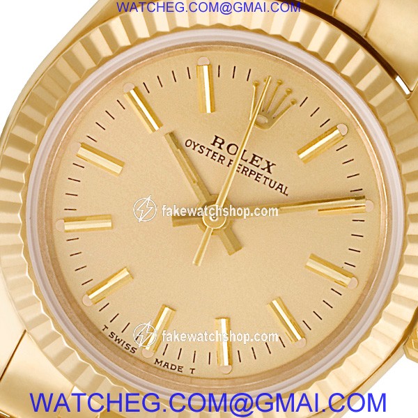 Rolex 67197 Oyster Perpetual Automatic Female 14k yellow gold 3