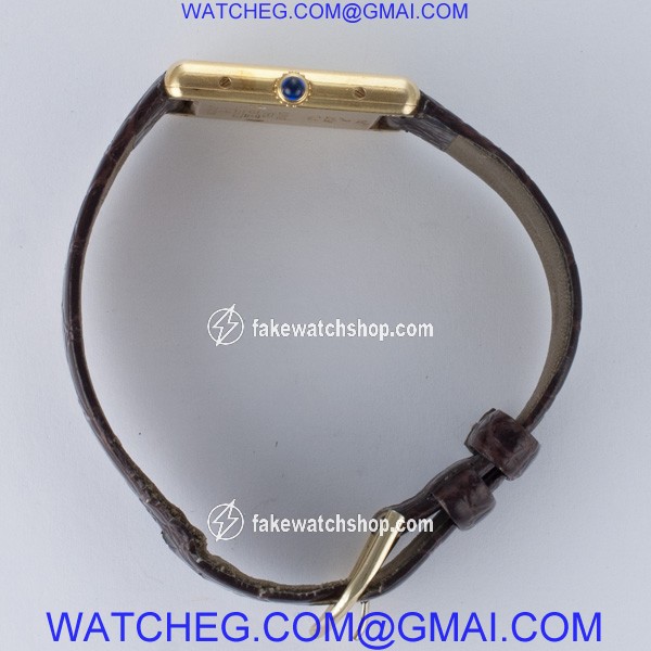 Cartier 1615 Tank Vermeil Quartz Male Vermeil 3