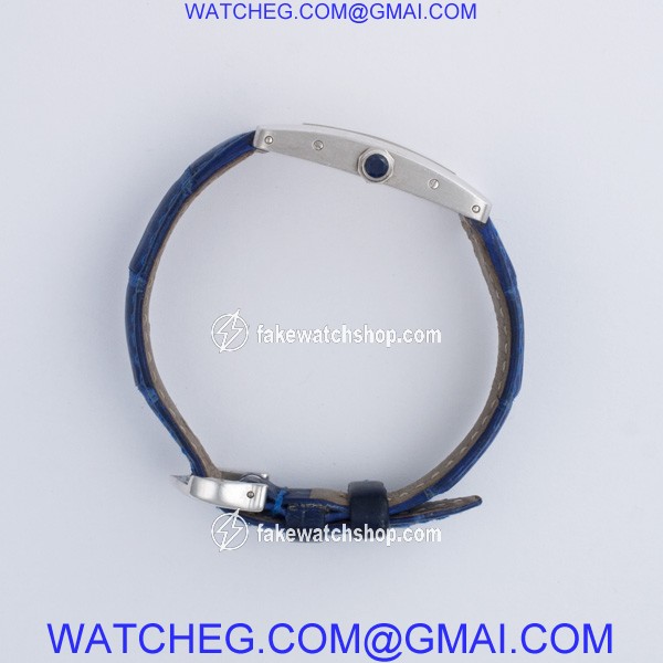 Cartier SM10782 Americaine Tank Quartz Female 18k White Gold 3