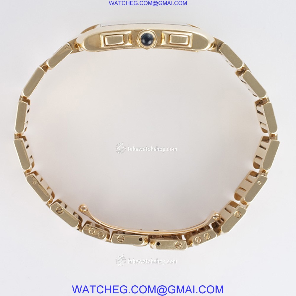 Cartier 1830 Tank Francaise Quartz Male 18k yellow gold 3