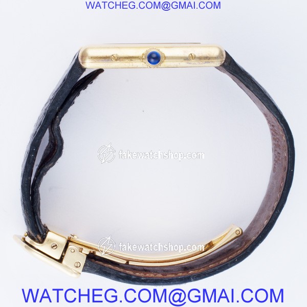 Cartier 1615 Tank Quartz Male Vermeil 3