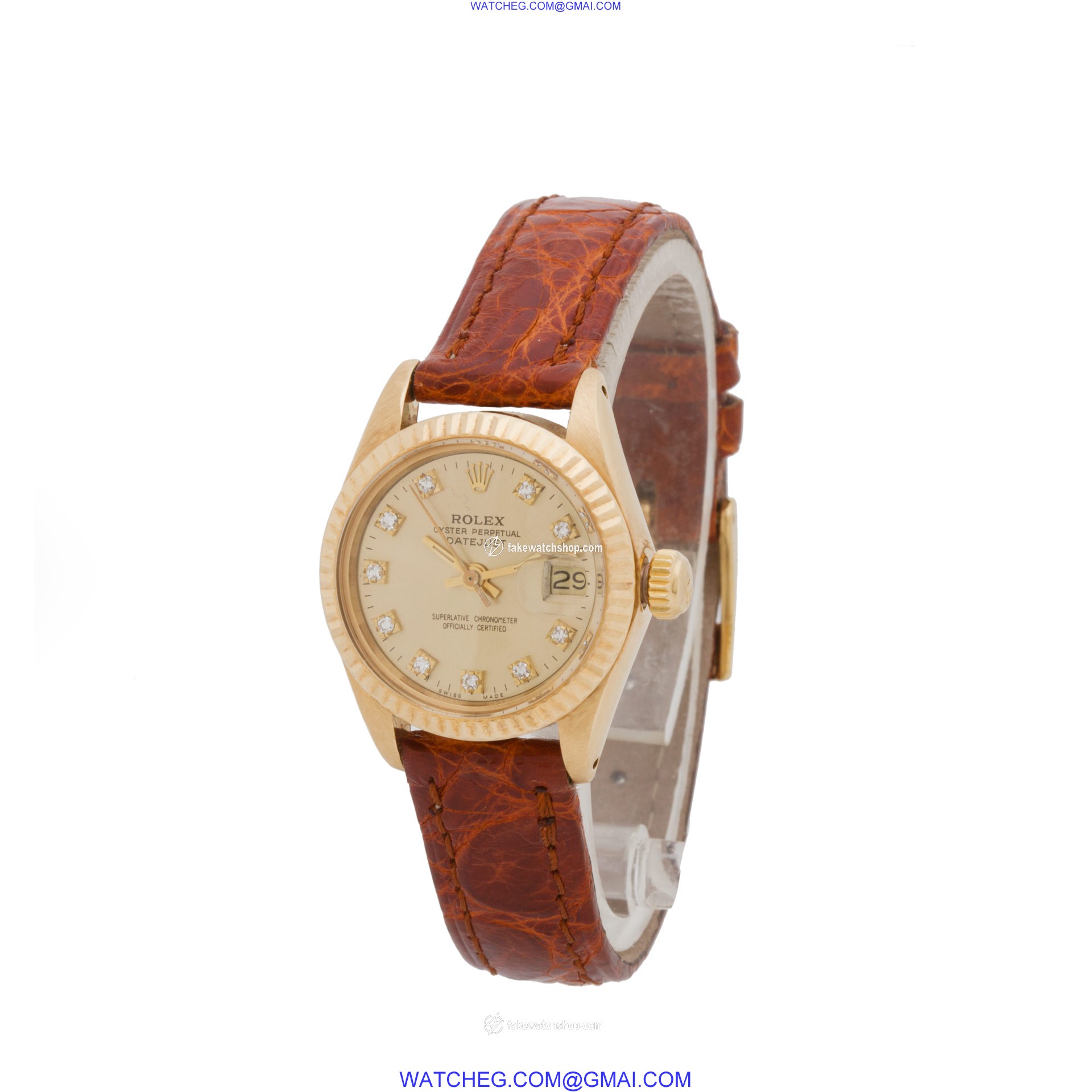 Rolex 6917 Datejust Automatic Female 18k Yellow Gold 3