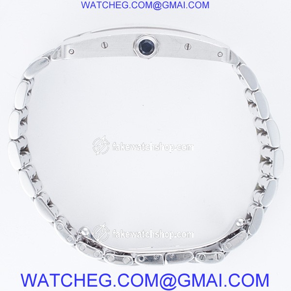 Cartier w26019L1 Tank American Quartz Female 18k White Gold 3