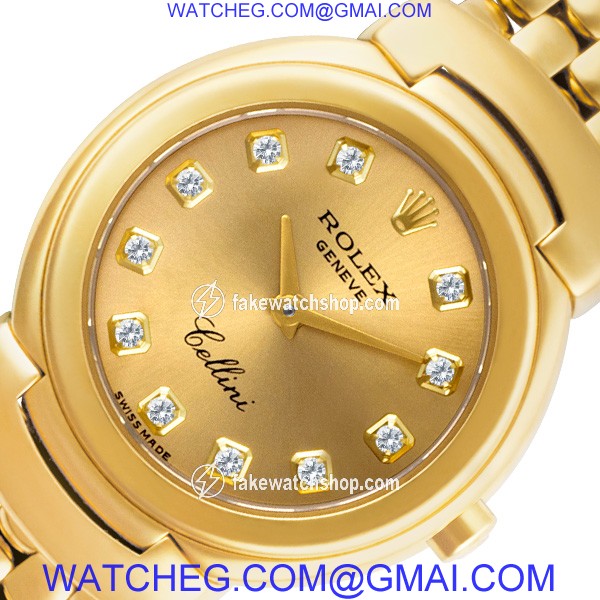 Rolex 6621 Cellini Quartz Female 18k yellow gold 3