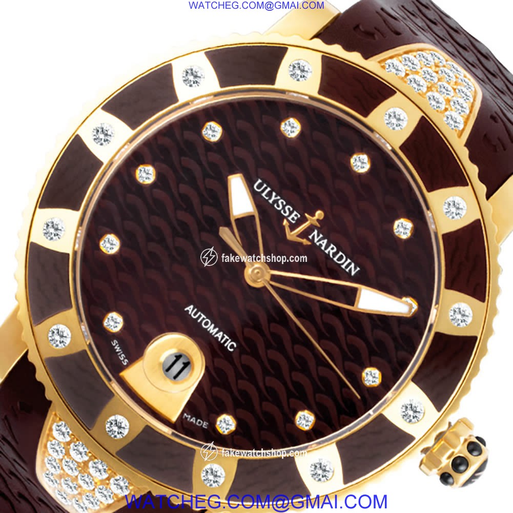 Ulysse Nardin 1724 Lady Diver Automatic Unisex 18k rose gold 3