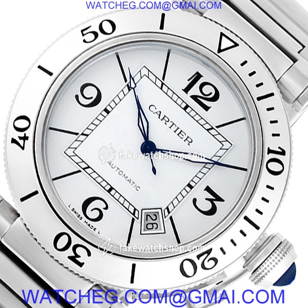 Cartier W31080M7 Pasha Seatimer Automatic Male Stainless Steel 3