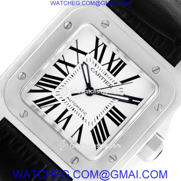 Cartier w20106x8 Santos 100 Automatic Unisex Stainless Steel 3