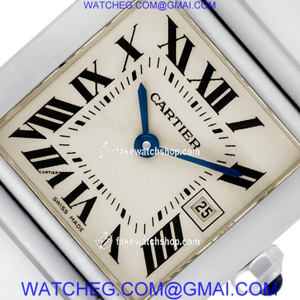 Cartier W51011Q3 Tank Francaise Quartz Unisex Stainless Steel 3