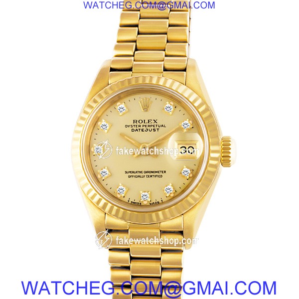 Rolex 69178 Datejust Automatic Female 18k yellow gold 3