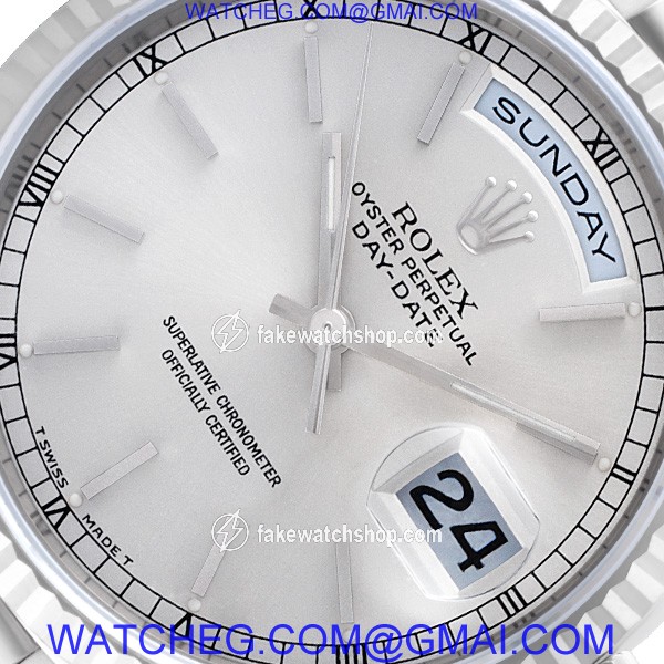 Rolex 18239 Day-Date Automatic Male 18k White Gold 3