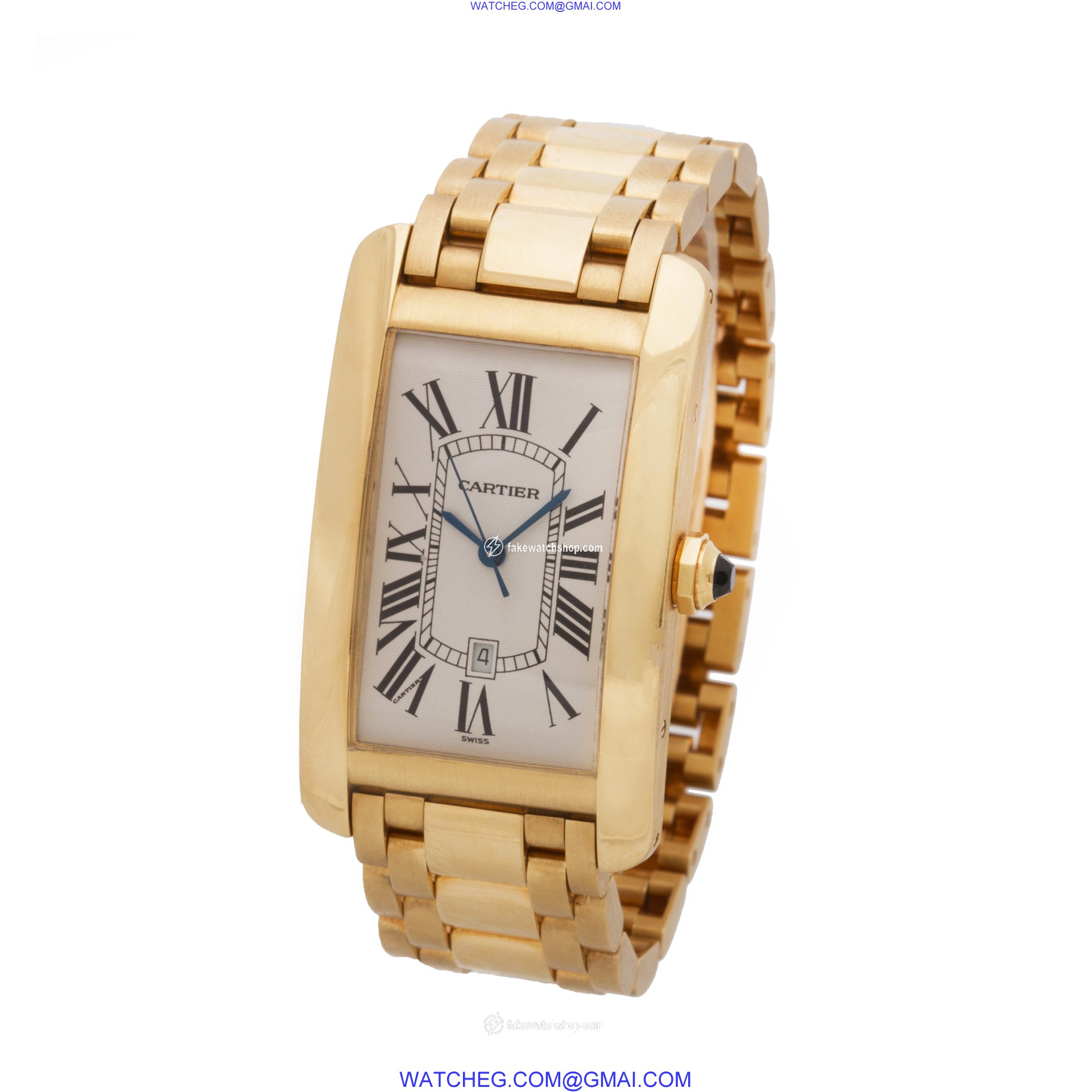 Cartier W26031K2 Tank American Automatic Male 18k yellow gold 3