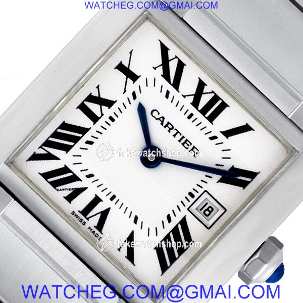 Cartier W51011Q3 Tank Francaise Quartz Unisex Stainless Steel 3