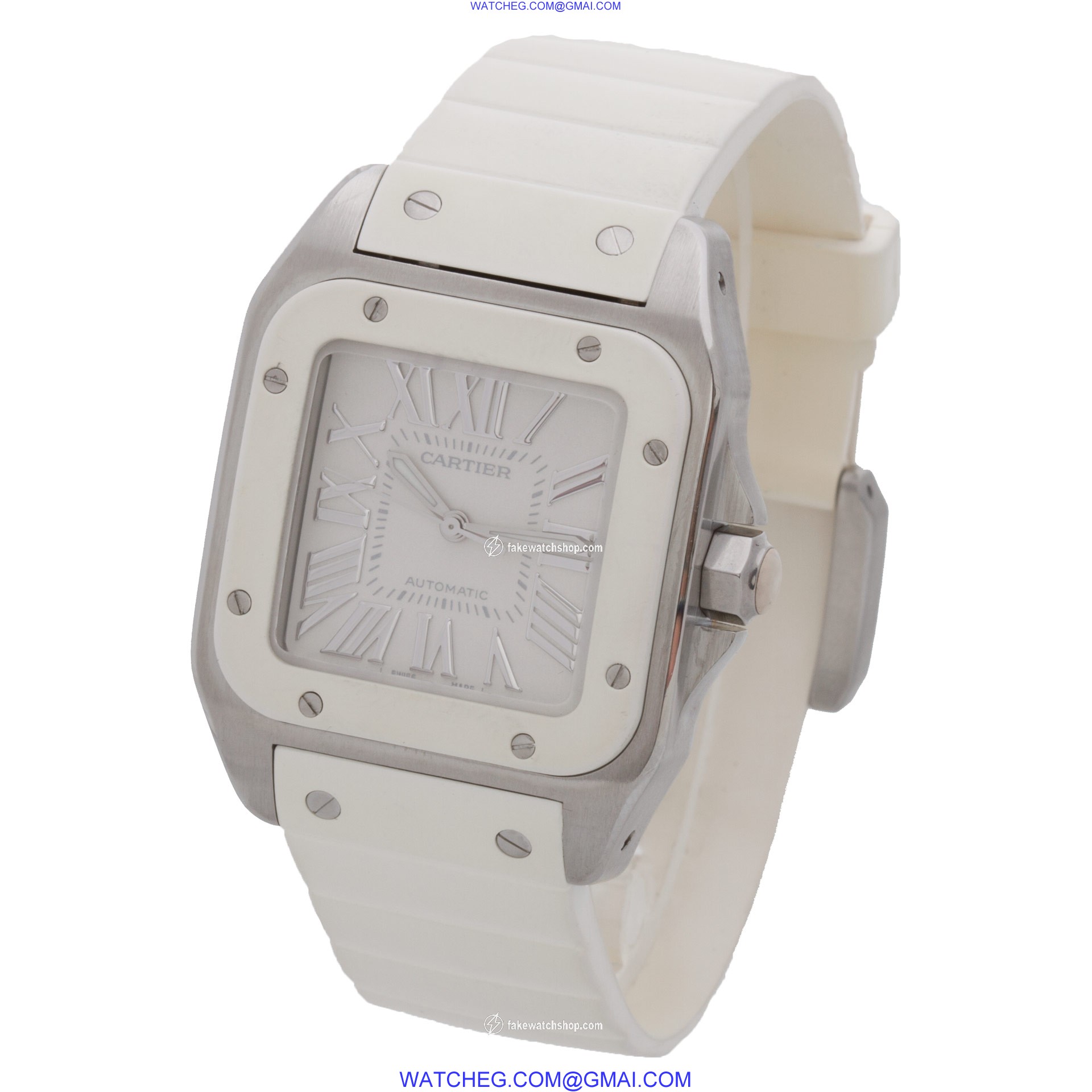 Cartier W20122U2 Santos 100 Automatic Female Stainless Steel 3