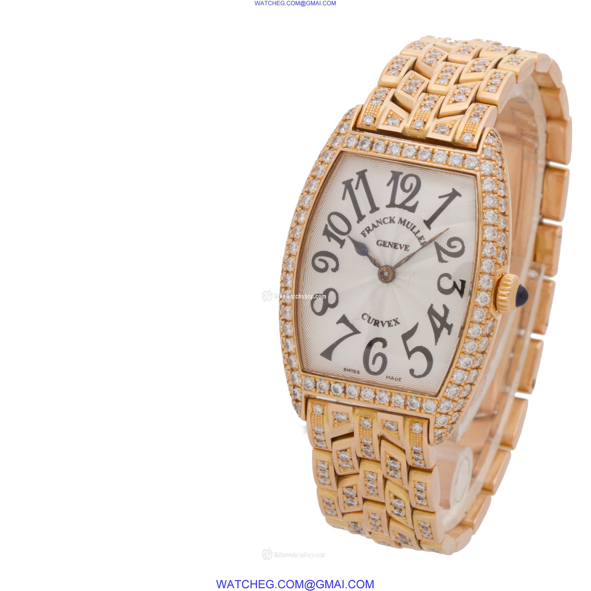 Franck Muller 1752qzd Curvex Quartz Female 18k Pink Gold 3