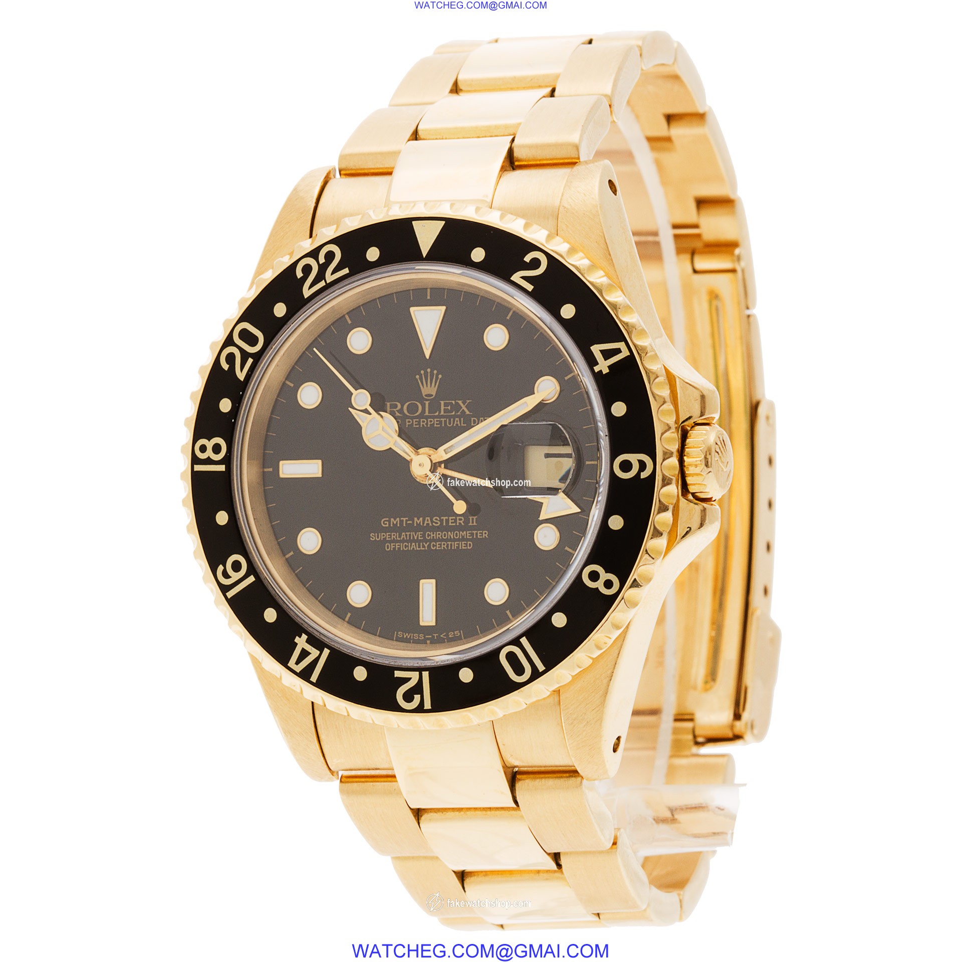 Rolex 16718 GMT-Master Automatic Male 18k yellow gold 3