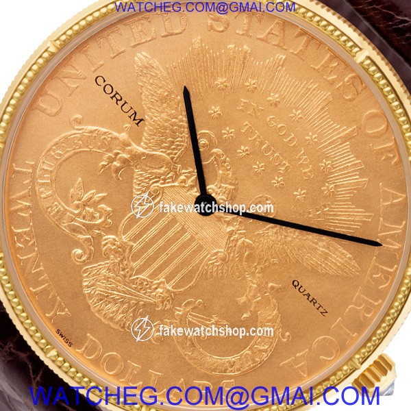 Corum Corum 3007 $20 Coin Quartz Male Gold 3