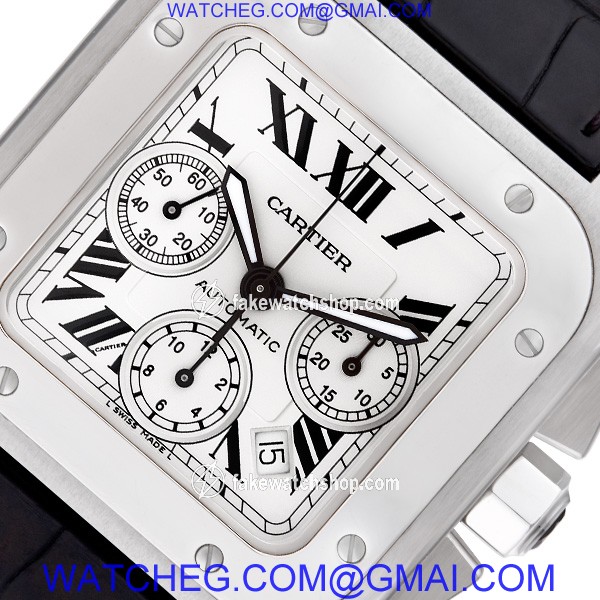Cartier w2090x8 Santos 100 Automatic Male Stainless Steel 3