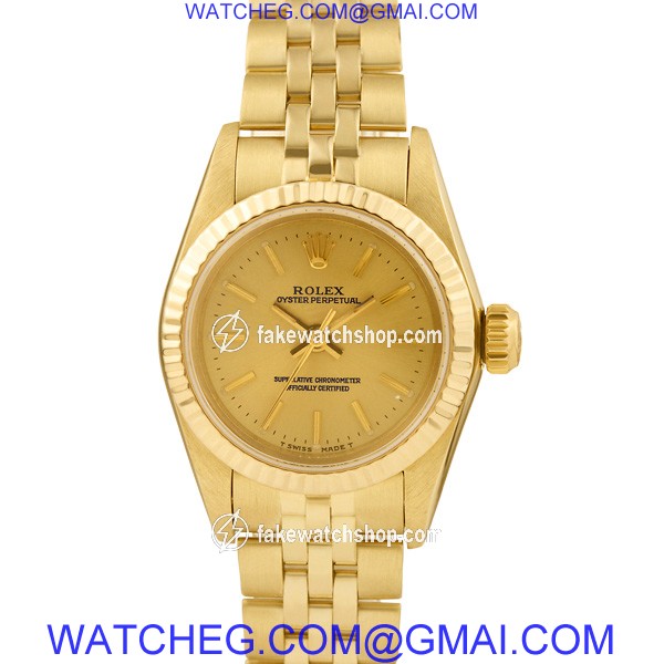 Rolex 67197 Oyster Perpetual Automatic Female 14k yellow gold 3