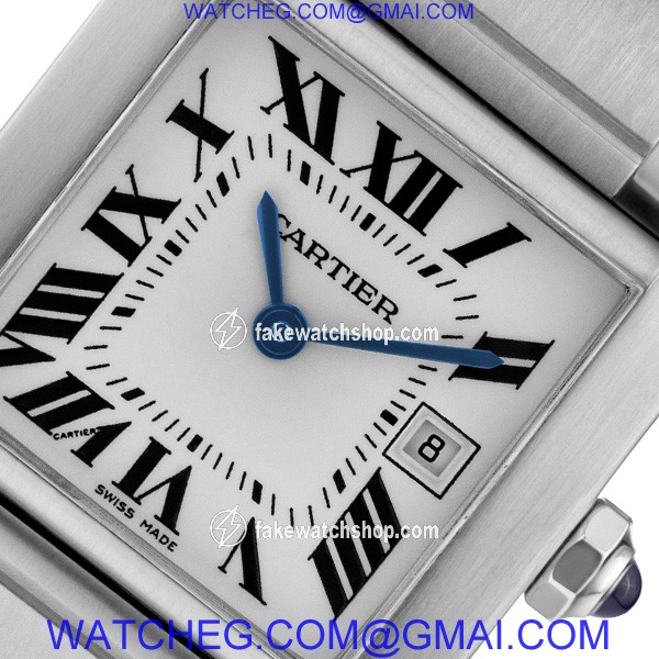 Cartier W51011Q3 Tank Francaise Quartz Female Stainless Steel 3