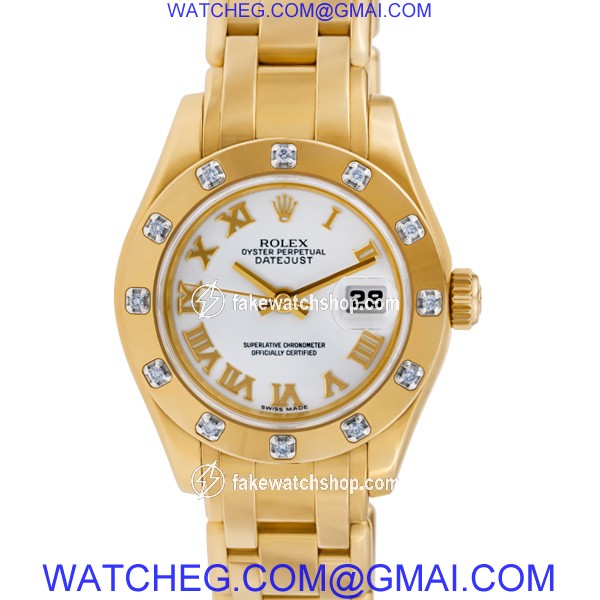 Rolex 80318 Pearlmaster Automatic Female 18k yellow gold 3