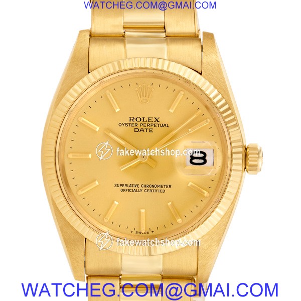 Rolex 1501 Date Automatic Male 18k yellow gold 3