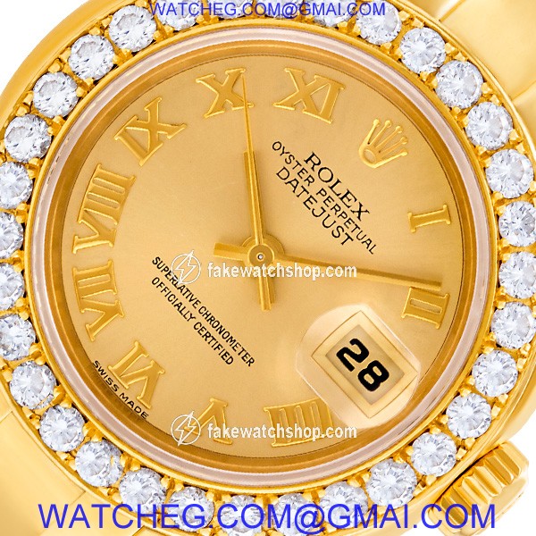 Rolex 69318 Masterpiece Automatic Female 18k yellow gold 3