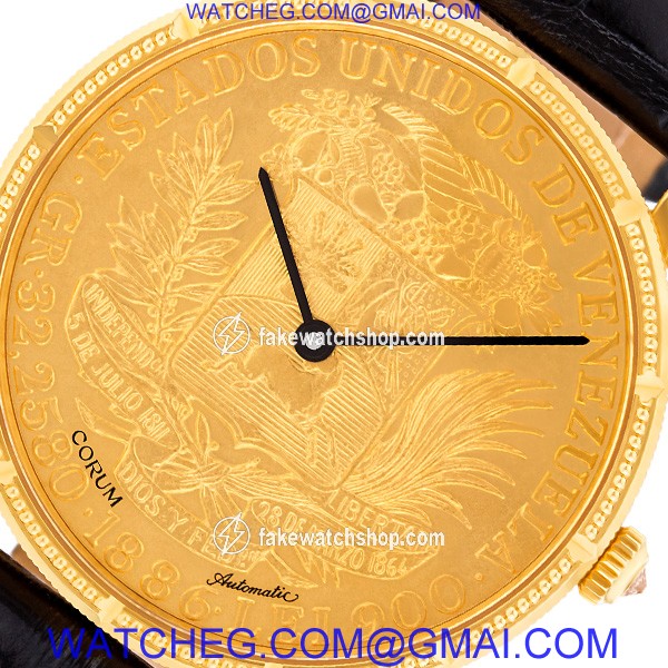 Corum Corum 3003 gold coin Automatic Male 18k yellow gold 3